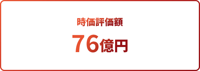 時価評価額 76億円