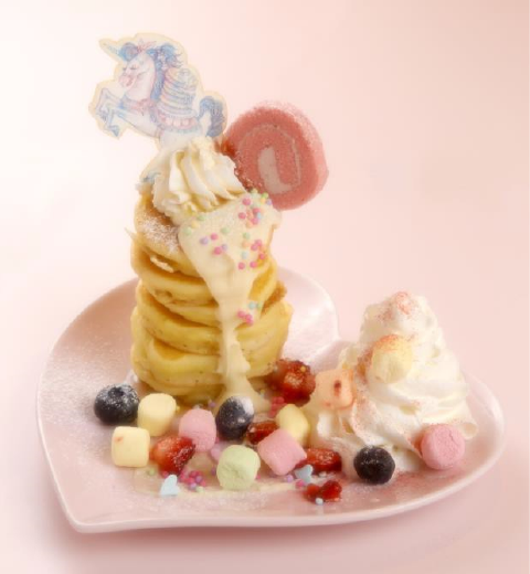 ユニータのゆめかわパンケーキ 1200円