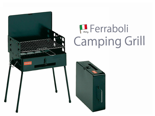 イタリア発のキャンプアイテムモデル“Ferraboli Camping Grill”